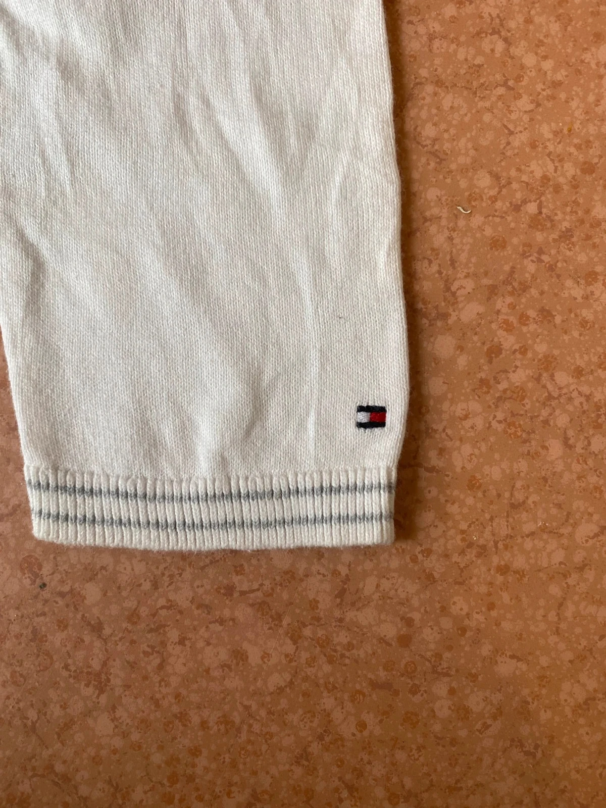 Blusa Tommy Hilfiger de bolinhas creme tamanho M – photo 4